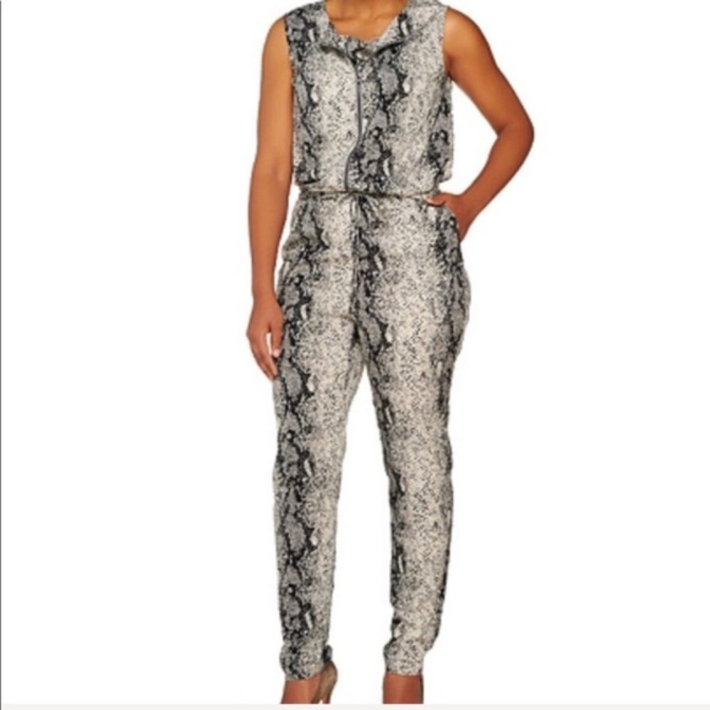 Walter Baker view snakeskin print jumpsuit